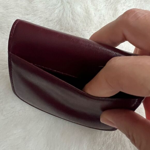 Buxton Leather Coin Purse Wallet - Wine Color - Picture 5 of 8
